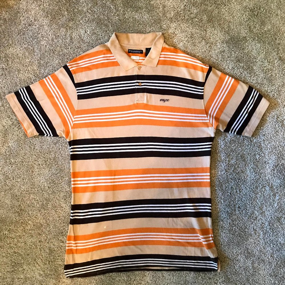 Enyce Men's 3XL Polo Shirt in Brown, Orange, Tan